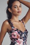 Maeve Strapless Printed Horse Mini Dress
