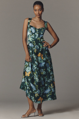 green emerald velvet dress Pre-Order - Maneater Swing Dress in Teal Blue Polka Dot