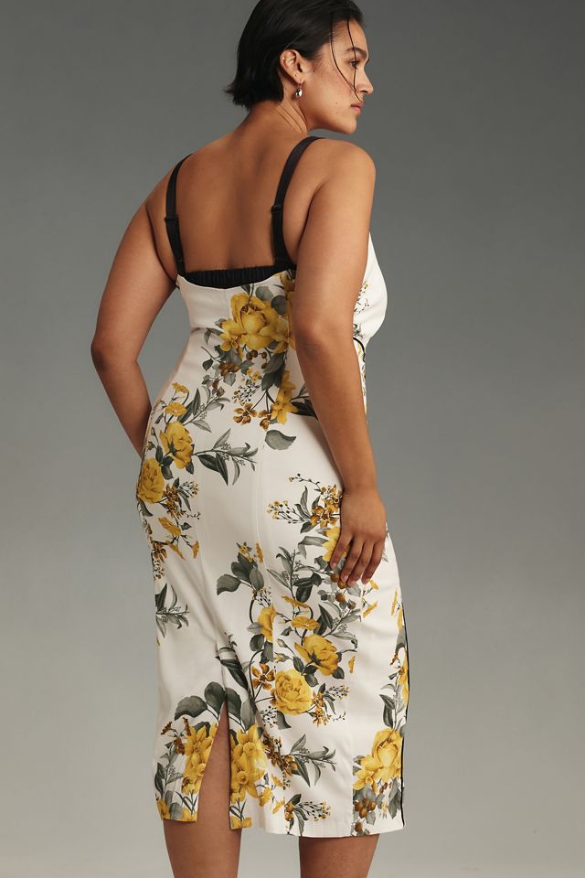 maeve sleeveless square neck column midi dress Anthropologie Maeve Sleeveless Square-Neck Column Midi Dress Size 00