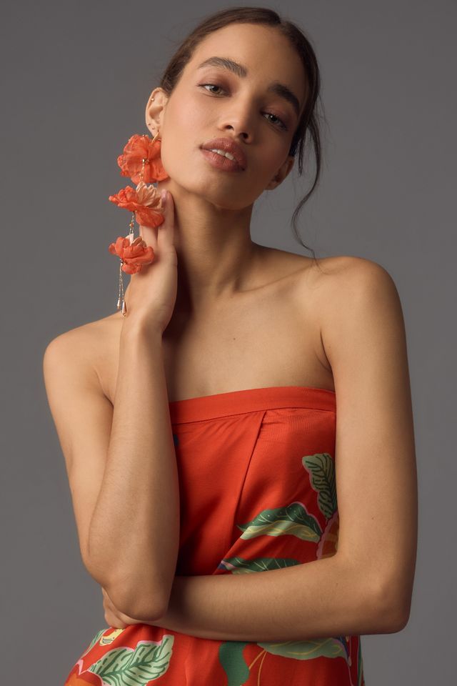 strapless pleated column dress anthropologie By Anthropologie Pleated Column Midi Dress