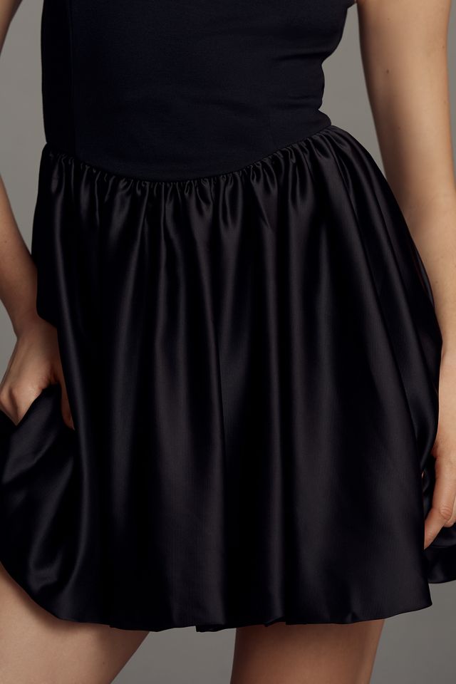 Maeve Boat-Neck Bubble Mini Dress #3