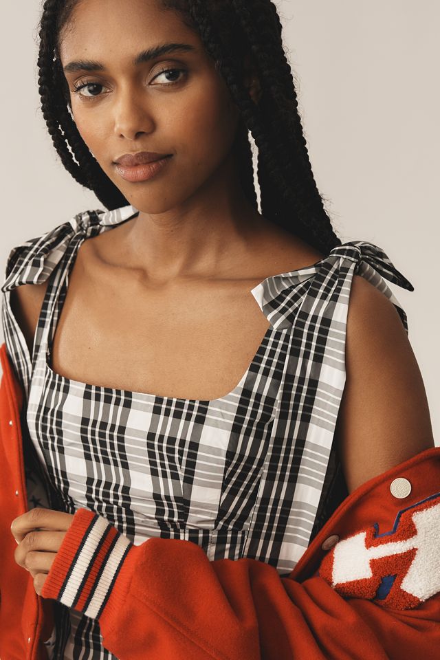 Maeve Square-Neck Tie-Strap Midi Dress #3