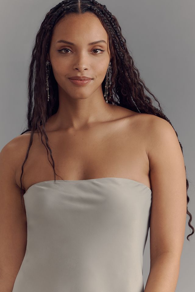 Robe Midi Sans Bretelles By Anthropologie #5