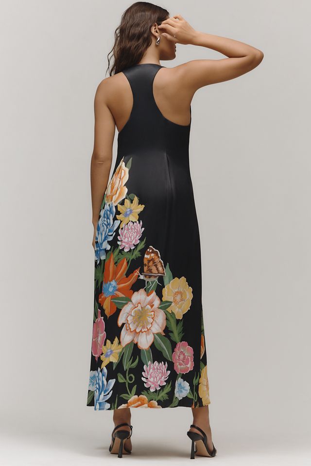 By Anthropologie Sleeveless Linen Blend Maxi Dress #1