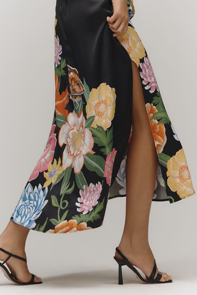 By Anthropologie Sleeveless Linen Blend Maxi Dress #2