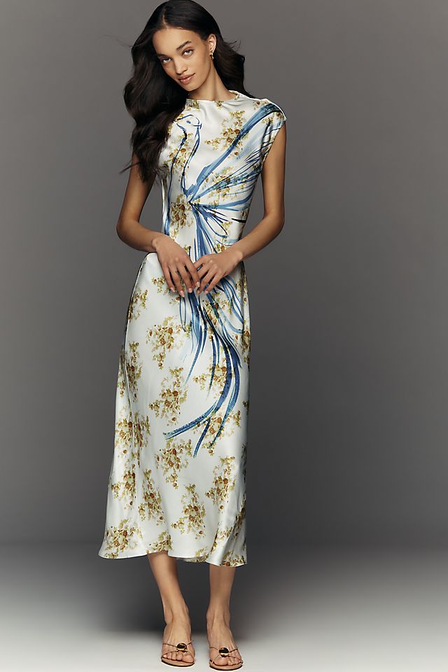 maeve plus midi slip dress Scarf - Crocus so the focus stays on the refined shape and timeless color that pairs effortlessly with everything in your wardrobe Maeve Mock Neck Midi Slip