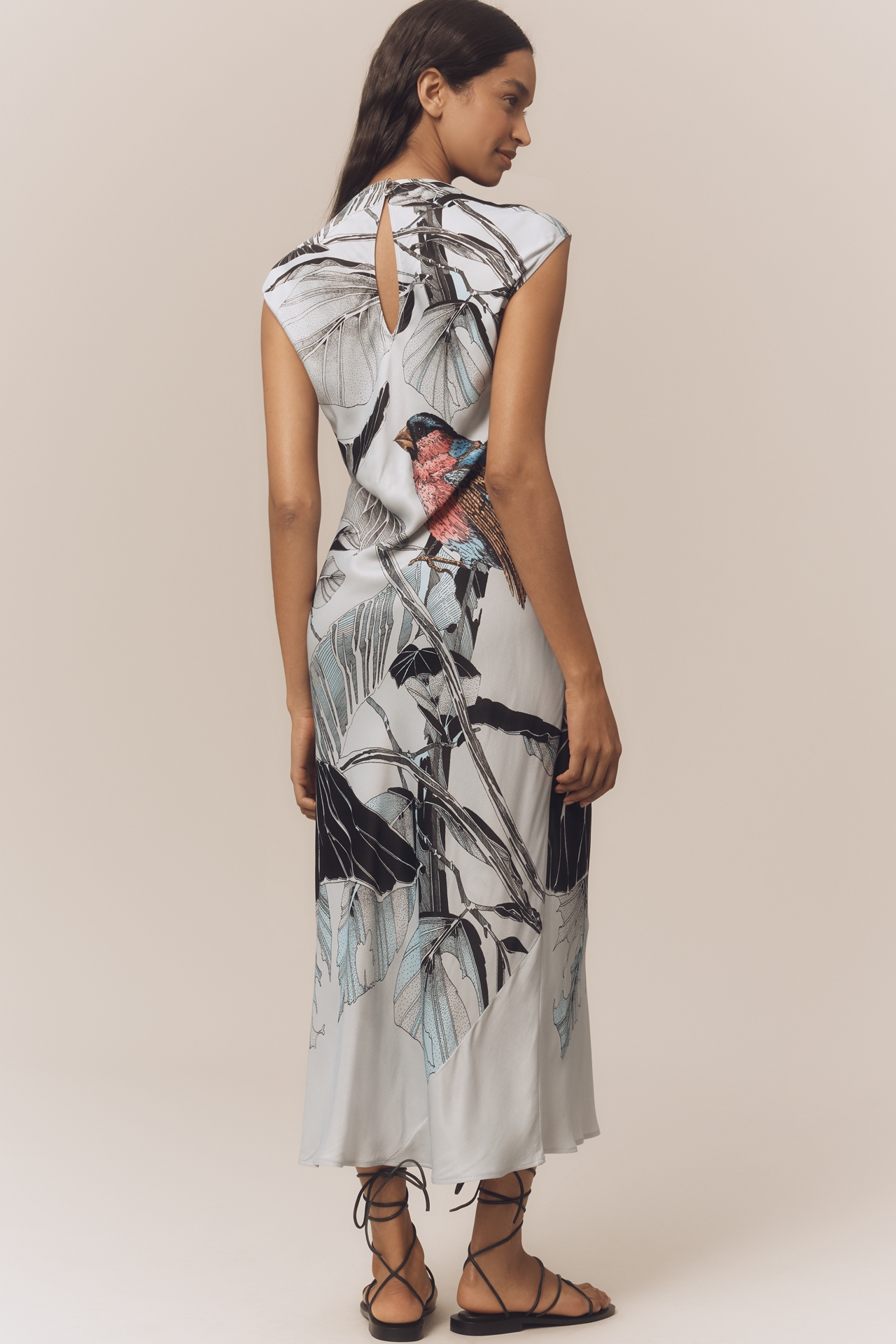 Maeve Mock-Neck Midi Slip Dress