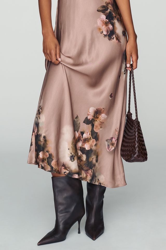 Maeve Charlette Mock-Neck Midi Slip Dress #2