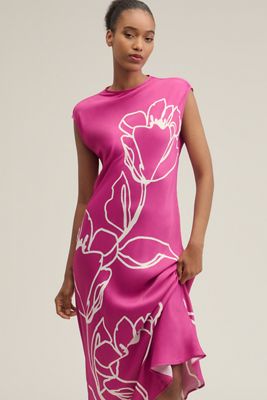 Maeve Sleeveless Double Bubble-Hem Mini Dress