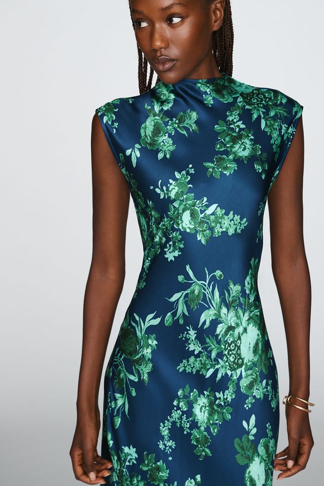 Maeve Charlette Mock-Neck Midi Slip Dress #1