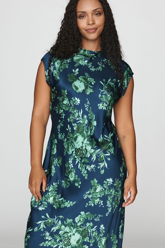 Maeve Charlette Mock-Neck Midi Slip Dress #5