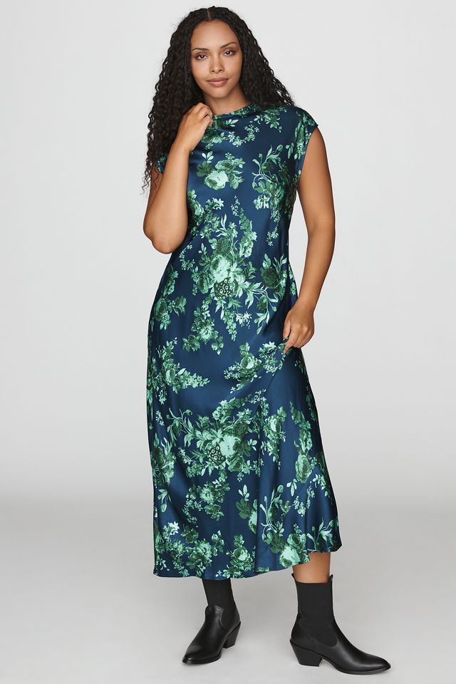Maeve Charlette Mock-Neck Midi Slip Dress #4