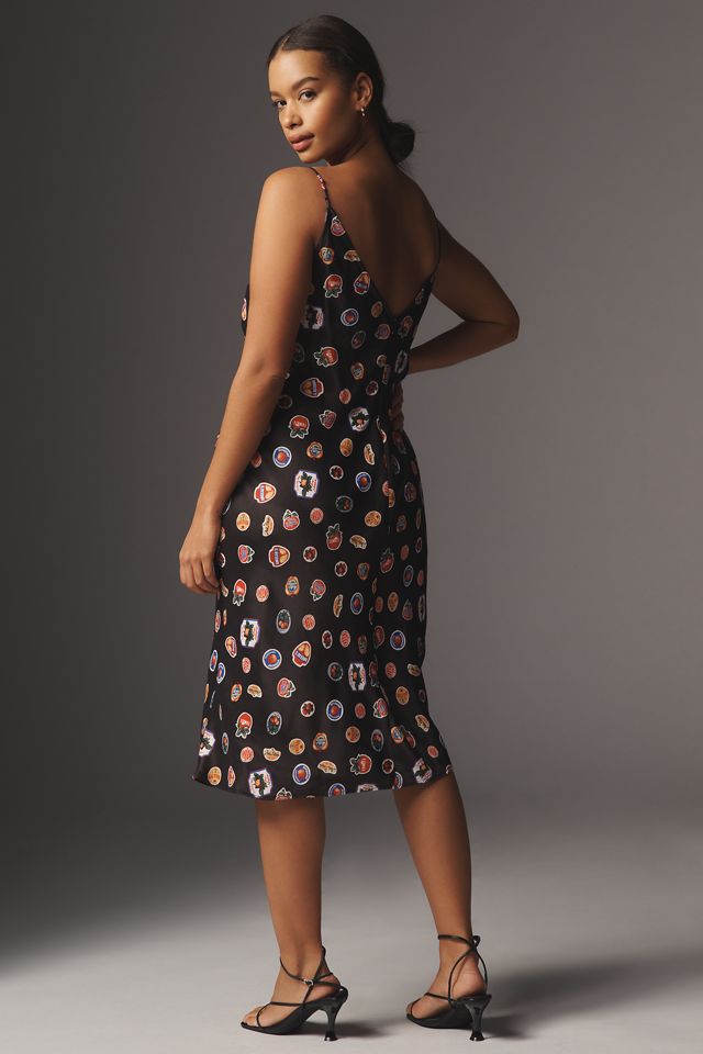 Maeve Sleeveless Cowl-Neck Slip Midi Dress #2
