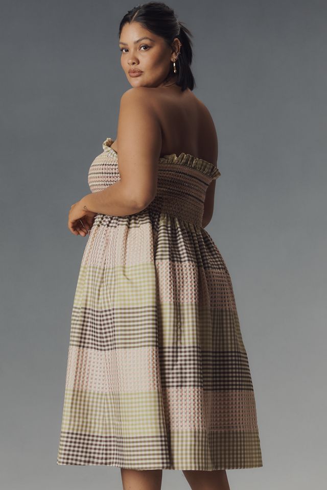 Maeve Strapless A-Line Midi Dress #6
