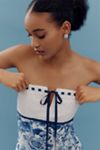 Maeve Strapless Tie-Front Mini Dress