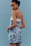 Maeve Strapless Tie-Front Mini Dress
