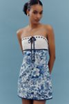 Maeve Strapless Tie-Front Mini Dress