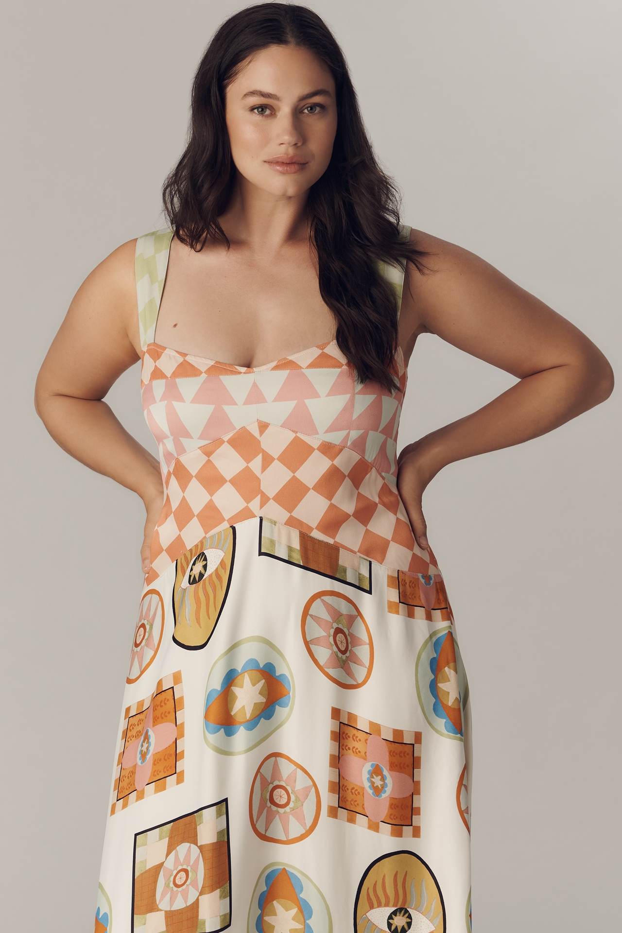 The Meredith Walker Jocelyn Sleeveless Slip Midi Dress by Maeve