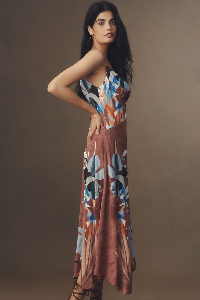 By Anthropologie Cowl-Neck Midi Slip Dress #3