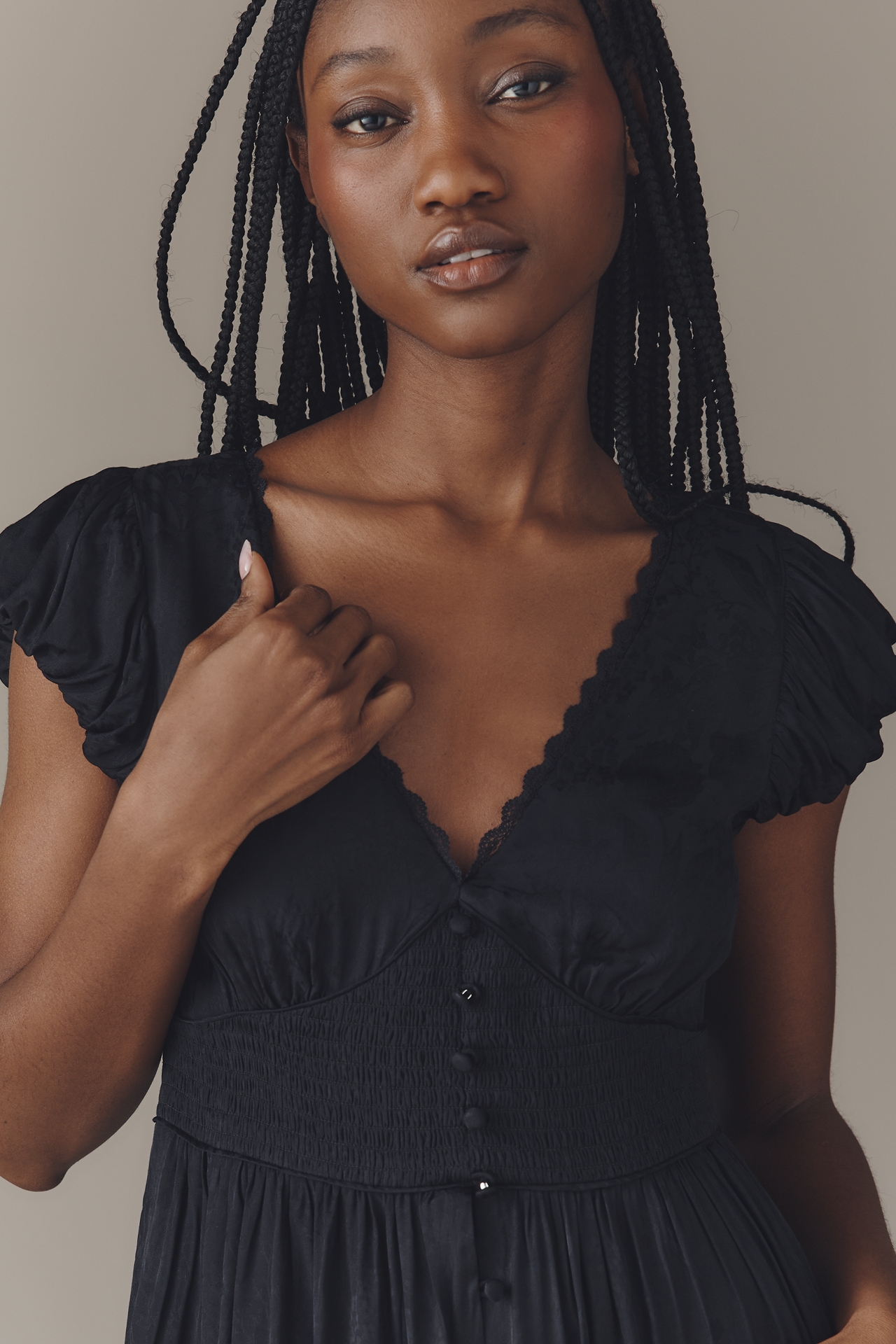 The Peregrine Silky Midi Dress