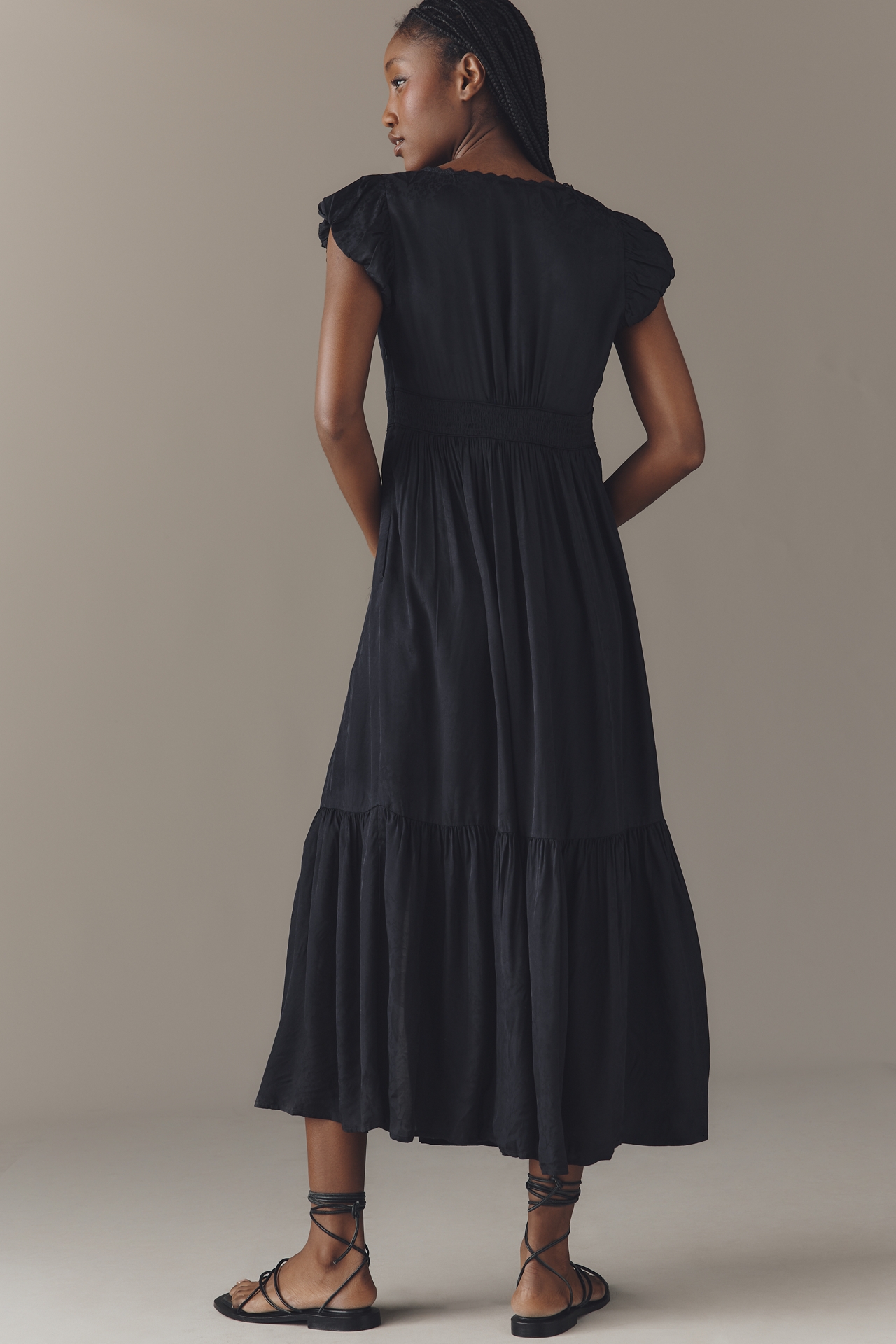The Peregrine Silky Midi Dress