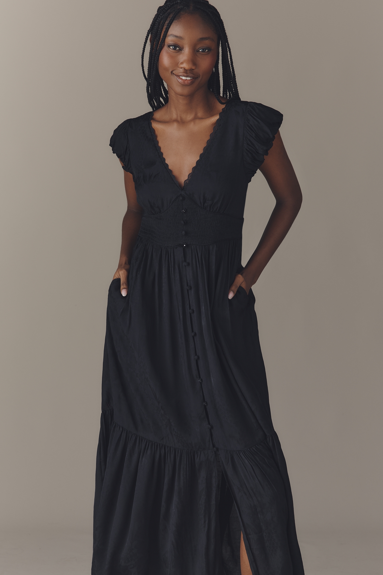 The Peregrine Silky Midi Dress