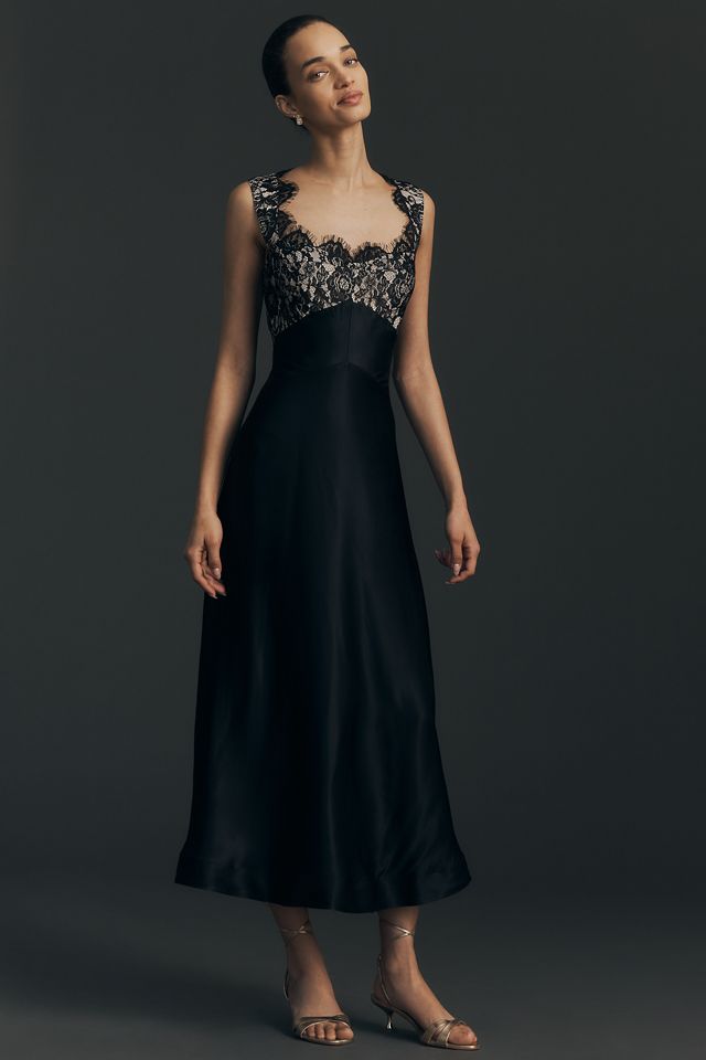 The Jocelyn Sleeveless Lace Midi Dress by Maeve | Anthropologie