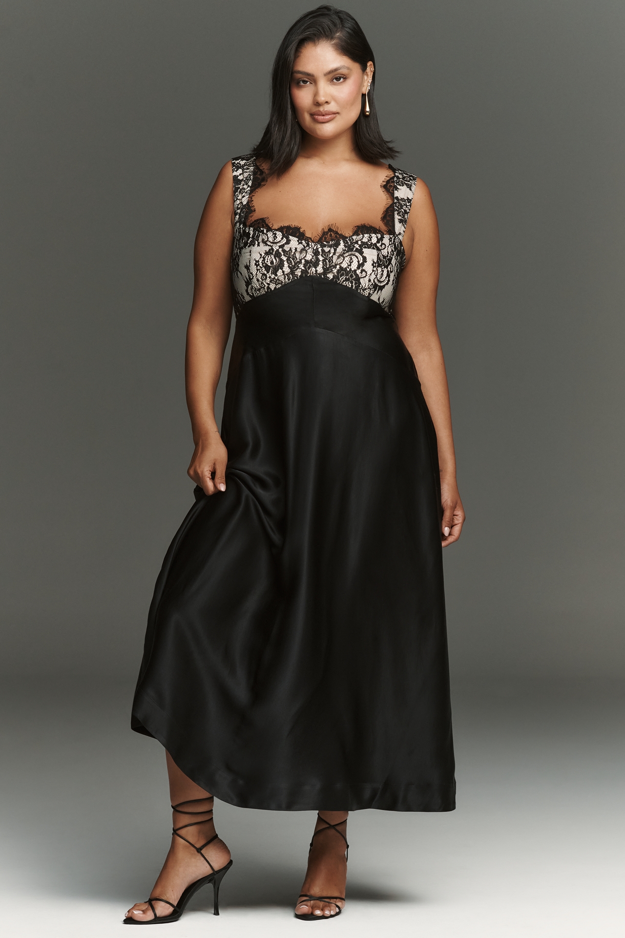 The Jocelyn Sleeveless Lace Midi Dress by Maeve