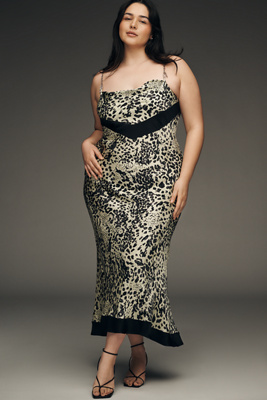 Chain Midi Slip Dress