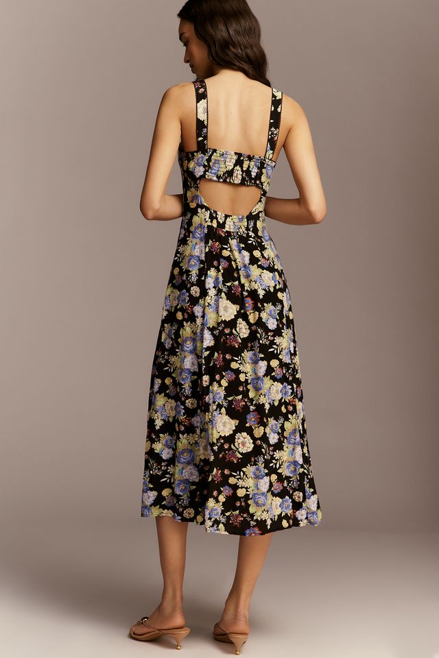 Maeve Sweetheart Printed Midi Dress #3