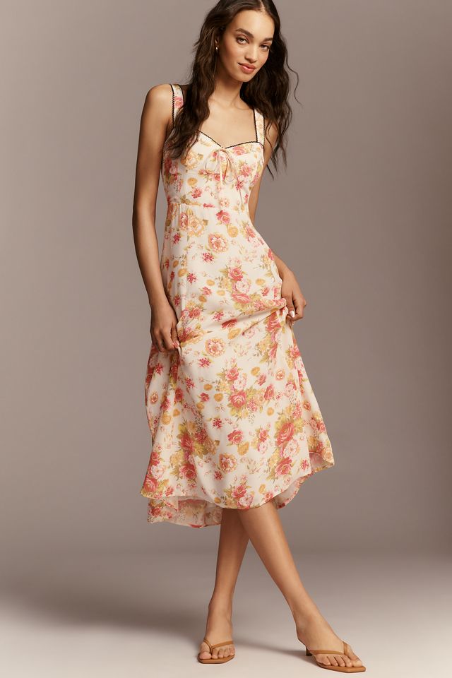 Maeve Sweetheart Printed Midi Dress #2