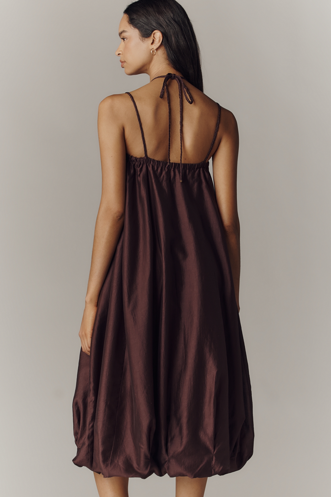 By Anthropologie Strappy Bubble Midi Dress