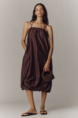 brown maxi midi dress Pia Off the Shoulder Maxi Dress main image 0