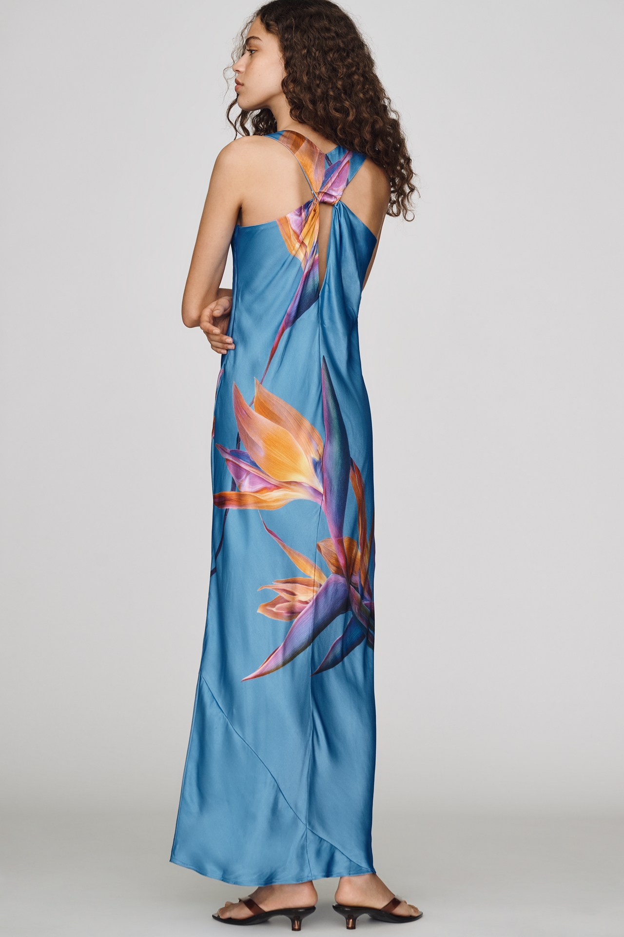 By Anthropologie Floral Print Midi Dress