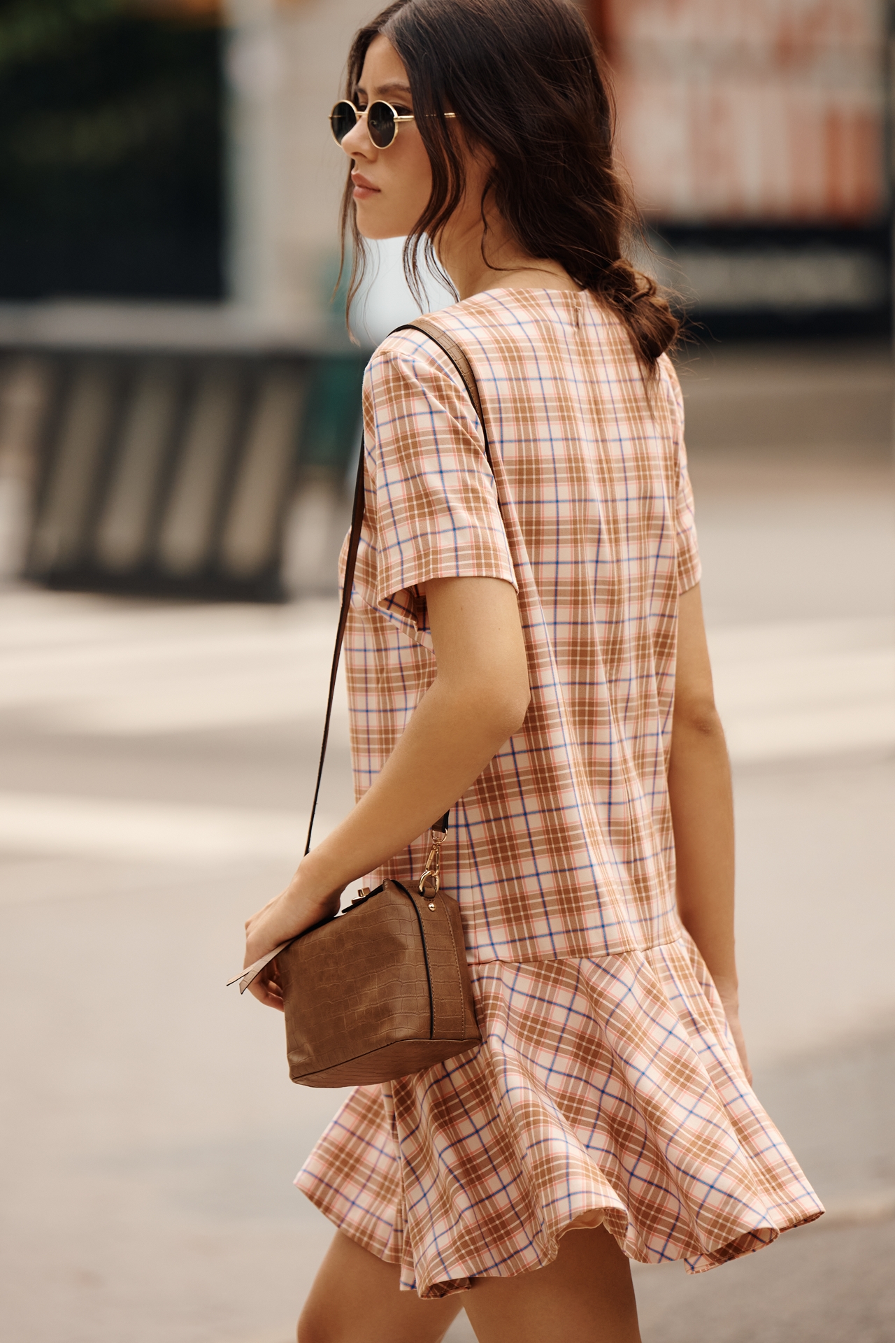 Maeve Drop-Waist Mini Swing Dress