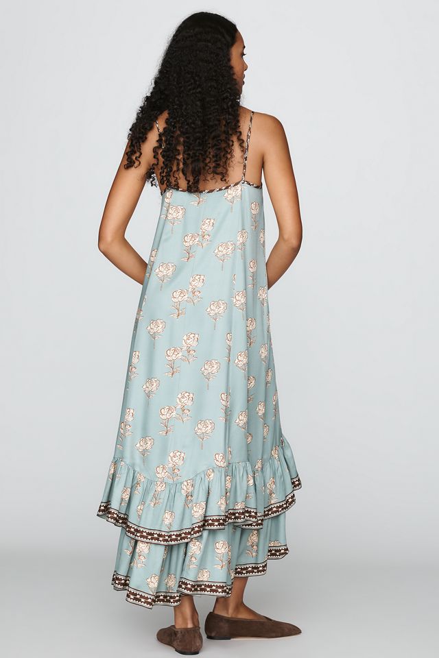 By Anthropologie Tiered Ruffle Midi Dress #2