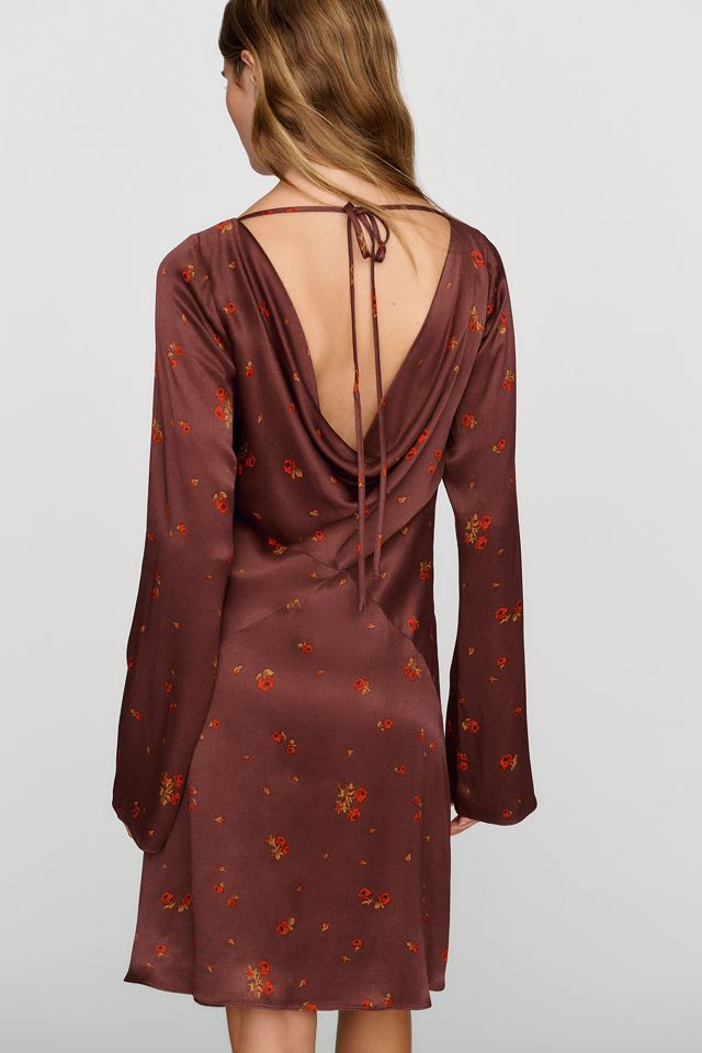 By Anthropologie Cowl Back Mini Dress #1