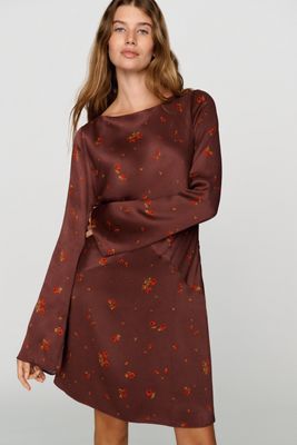 By Anthropologie Cowl Back Mini Dress