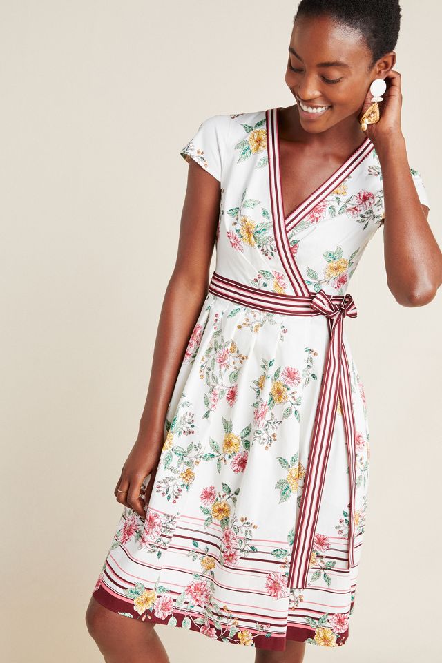 Gal Meets Glam Teresa Floral Wrap Dress Anthropologie