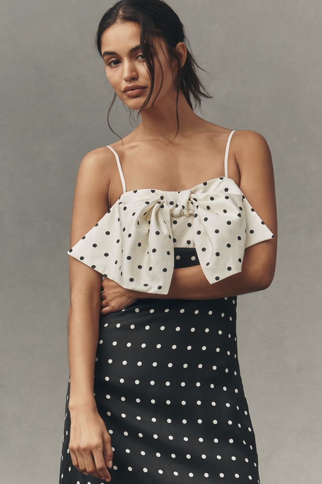 Maude Penelope Sleeveless Bow Ruffle Silk Maxi Dress #2