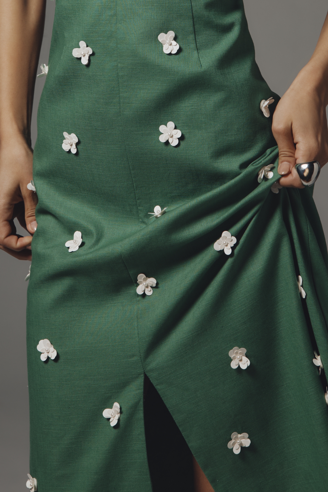 Maude Club Kimberly V-Neck A-Line Dress