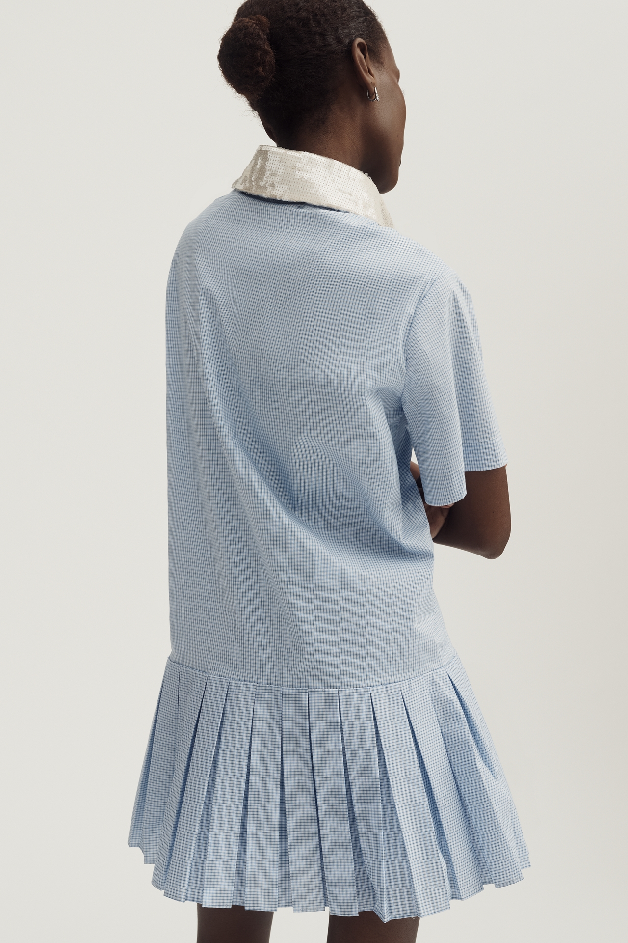 Maude Club Dalton Pleated Mini Shirtdress