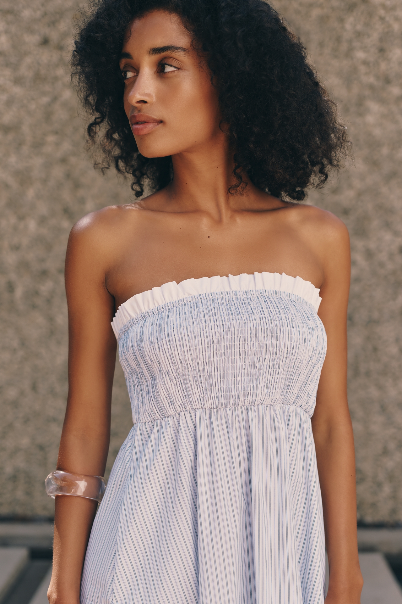 Maude Club Alicia Petite 100% Cotton Midi Dress