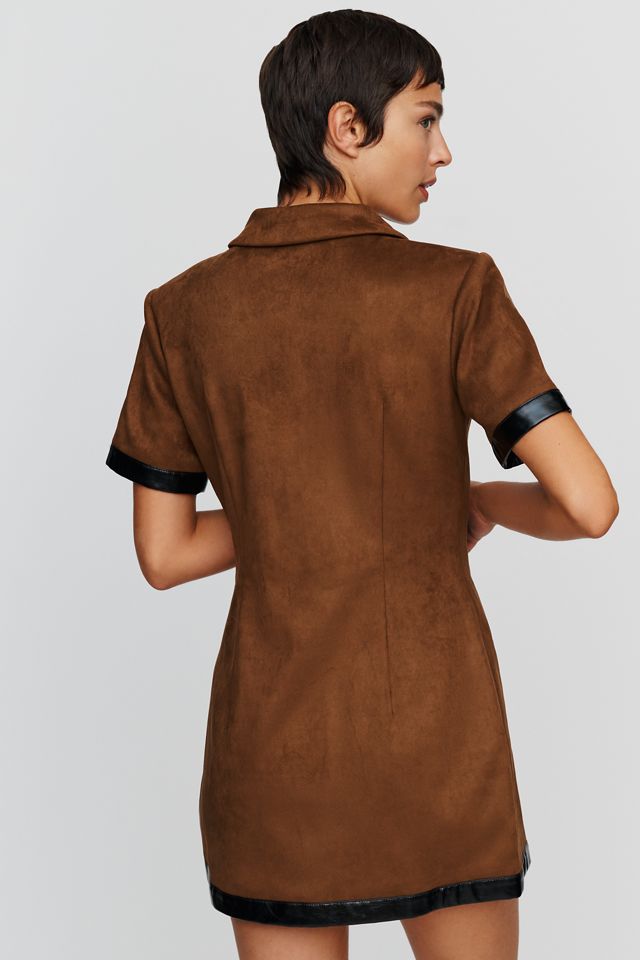 Maude Club Peyton Faux Suede Dress #3