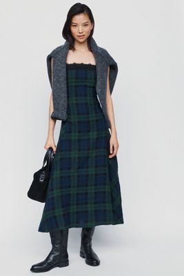 Maude Club Caitlyn Wool Cotton Midi Dress