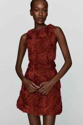 Maude Club Danielle Textured Mini Dress