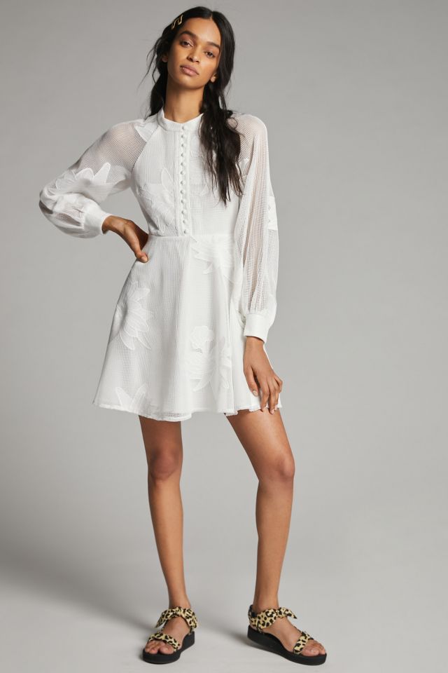 Anthropologie white dress sales
