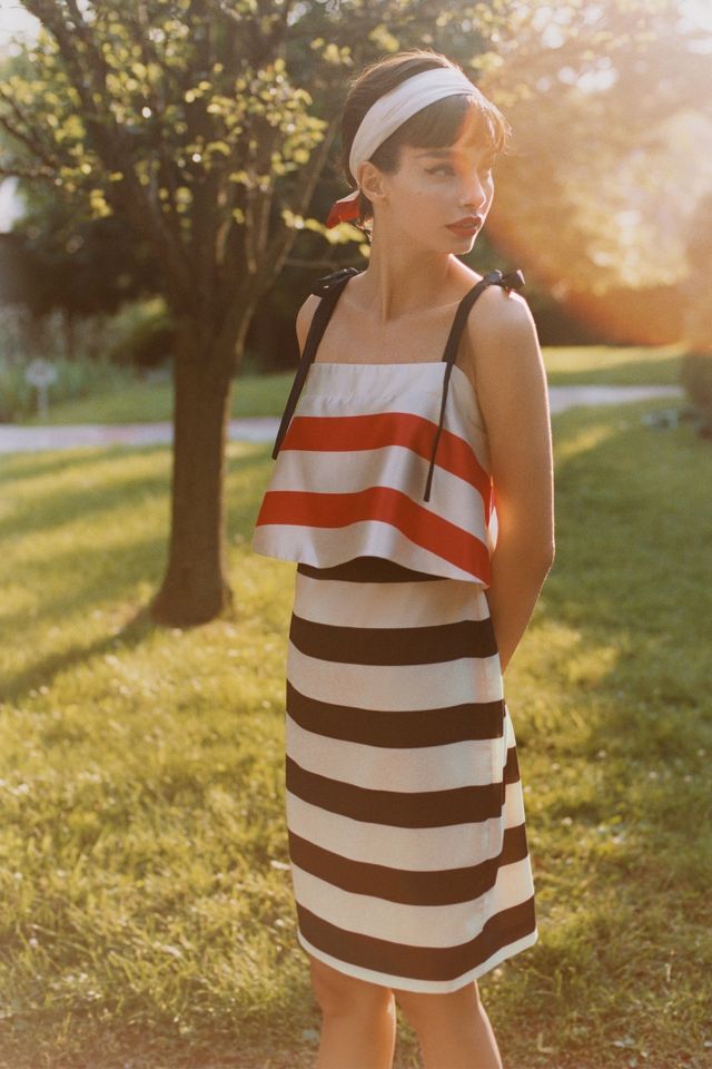 Striped 2025 mini dress