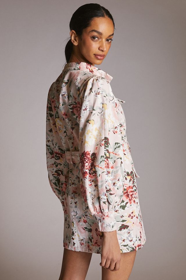Mare Mare x Anthropologie Floral Mini Shirtdress #1