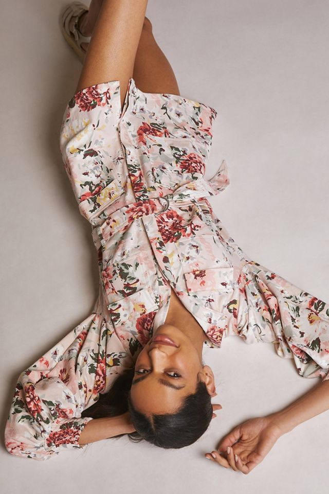 Mare Mare x Anthropologie Floral Mini Shirtdress #3